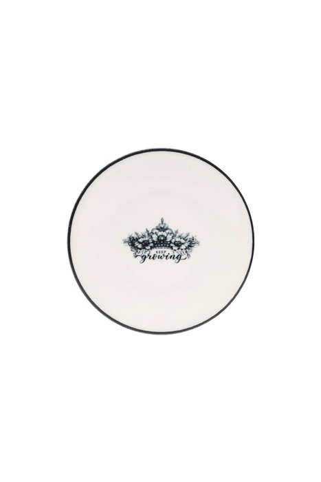 Hermia Juego de Cena de Porcelana de 4 Piezas Blanco